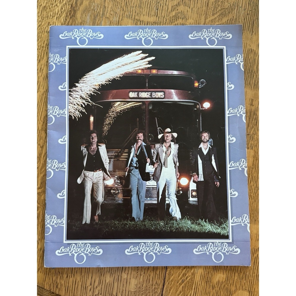 VTG Oak Ridge Boys oversize fan club photo tour book music collectible 1980s